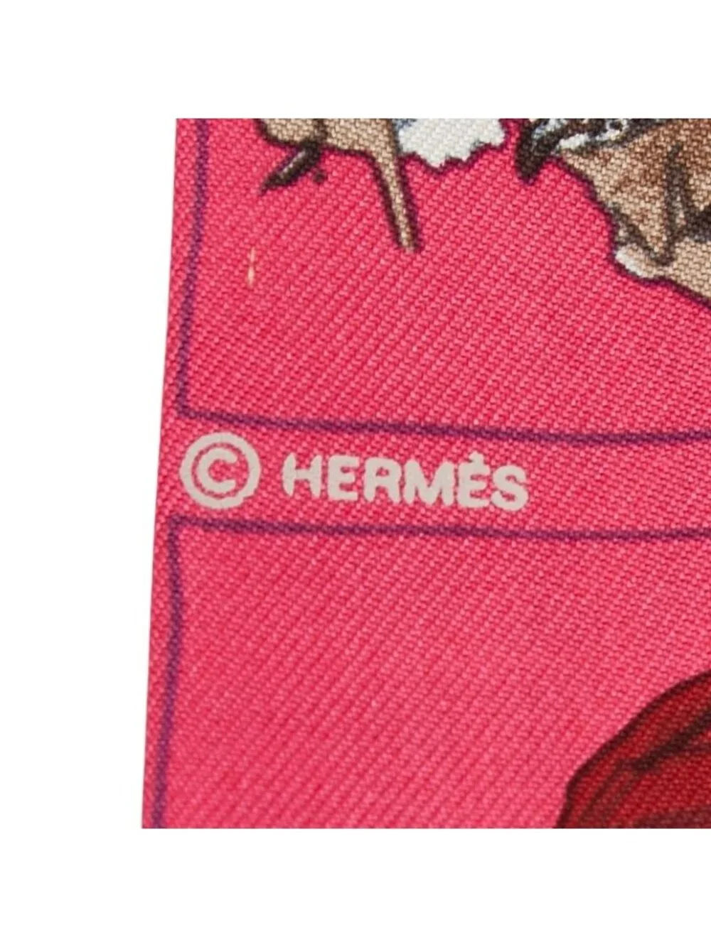 ★SOLD★ Hermes Couvertures Et Tenues de Jour Horsewear Scarf Pink Silk - Picture 4 of 4
